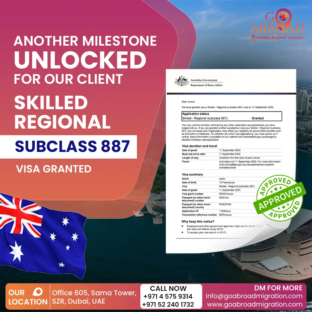 Client celebrating Australia visa approval at airport