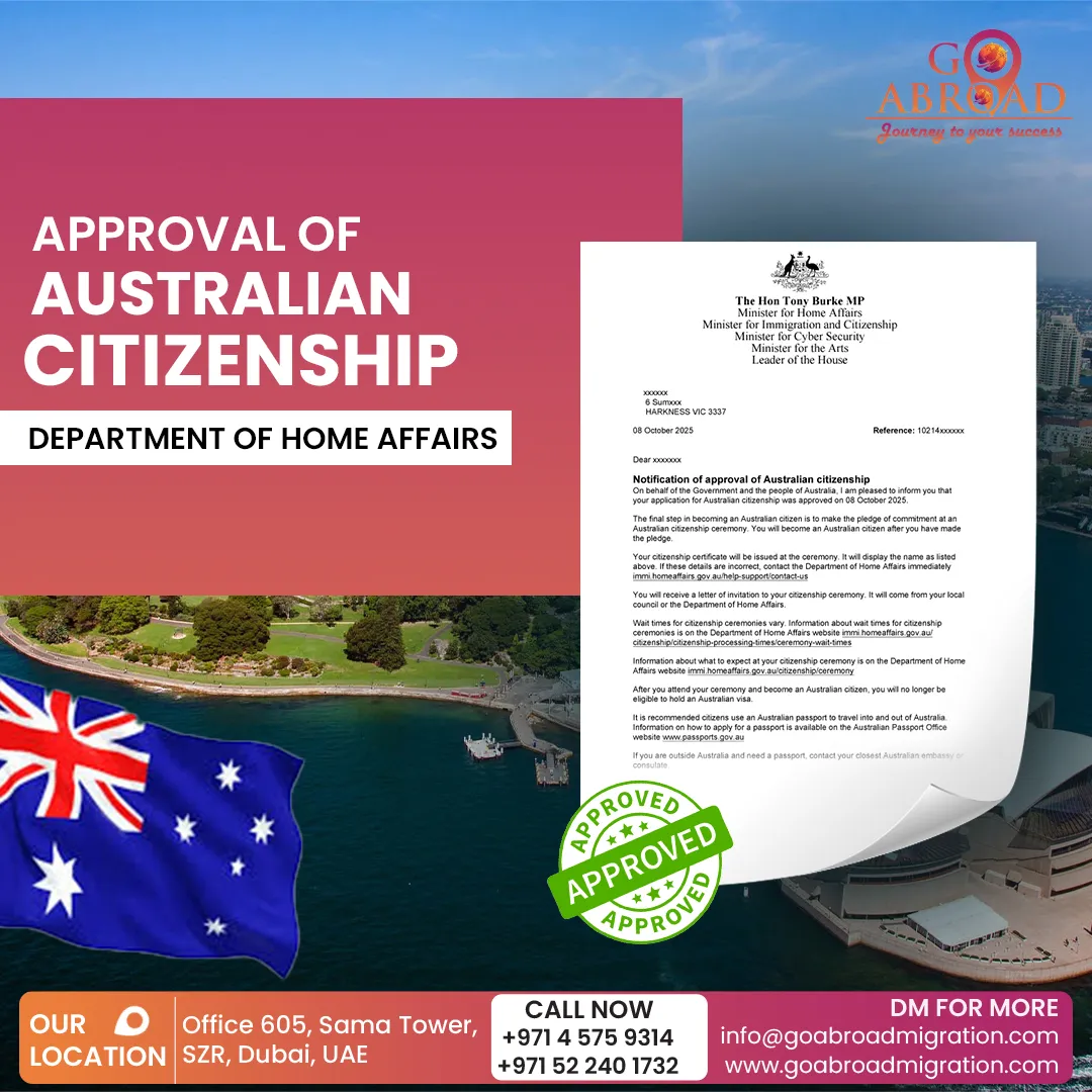 Client celebrating Australia visa approval at airport terminal